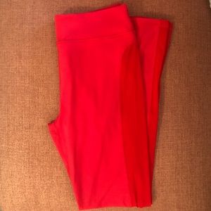 Red High-Waisted Pureluxe Mesh Leggings